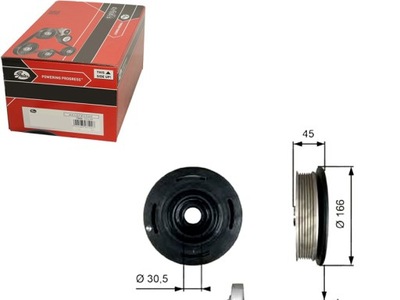 Gates шків колінчастого вала колінчастого nissan interstar фото №1