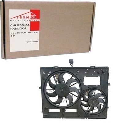 Вентилятор chł. модуль блок управления vw touareg audi q7 фото №1