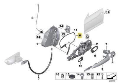 BMW F34 F36 TEMPIKLIS BOWDENA RANKENA DURYS 