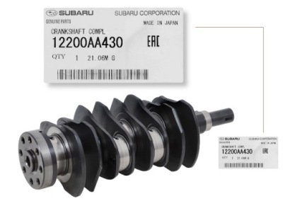 Wał коленчатый forester impreza outback 12200aa430 оригинальный номер фото №1