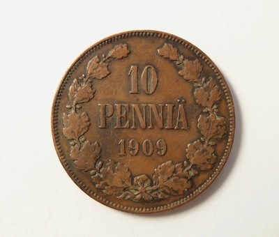 10 pennia 1909 r. Ładna. (46)