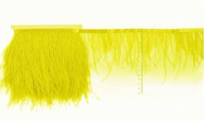 Strusie PIÓRA na taśmie ŻÓŁTY NEON