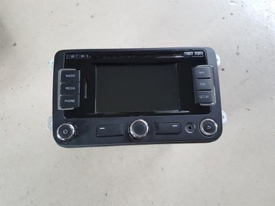 Радіо cd gps навігація 5ja035192l rns315 skoda rapid + kod фото №1