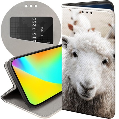 ETUI Z KLAPKĄ DO GOOGLE PIXEL 8A WZORY OWCA OWIECZKA BARANEK FUTERAŁ CASE