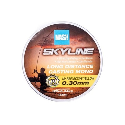 Nash Skyline Mono UV Yellow 12lb 0.30mm