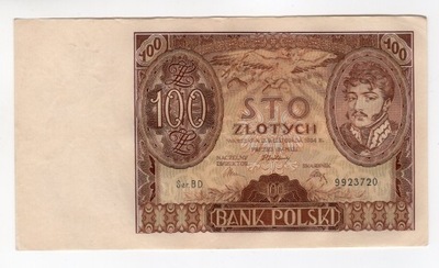 100 złotych 1934 BD