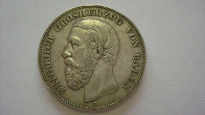 5 marek 1876 G Baden Badenia stan 3