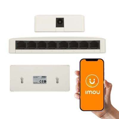 SWITCH LAN 8-PORTOWY TYPU RJ45 IMOU SG108C 10/100/1000 MBPS GIGABITOWY