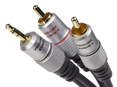 Prolink TCV 3420: Kabel mini jack/2xRCA Cinch 1,2m