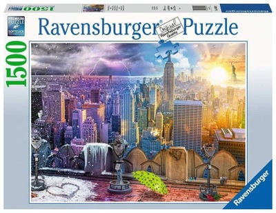 Puzzle Ravensburger 1500 Nowy Jork w lecie i zimie