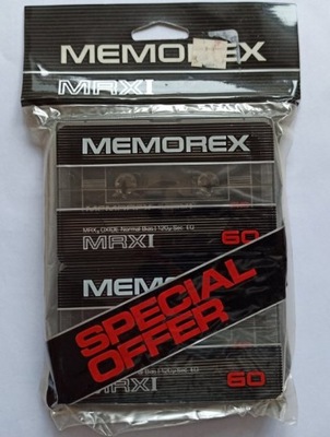Memorex MRX I 60 1982r. NOWA 2sztuki- 2pack
