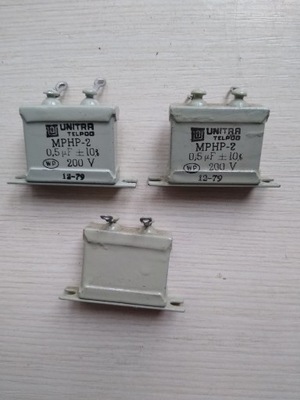 0,5uF/200V MPHP-2 TELPOD kondensator szczelny=2