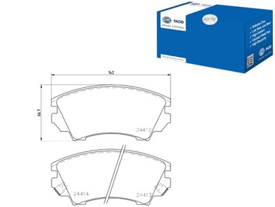 HELLA PAGID ZAPATAS DE FRENADO CHEVROLET CAMARO 3.6  