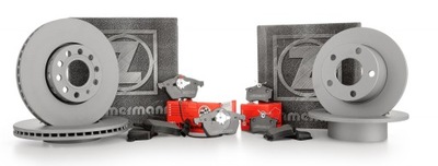 Тормозные диски тормозные колодки zimmermann p+t ford grand c-max фото №1