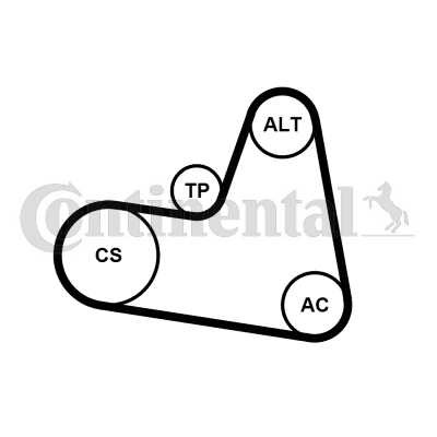 JUEGO CORREA MULTICOSTAL FORD 1,5D/1,6D VOLVO/CITROEN 6PK962K1  