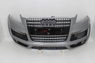 Бампер перед передній audi q7 4l 05-09r омивачі pdc фото №1