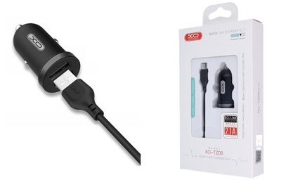 ŁADOWARKA SAMOCHODOWA TYP-C 2x USB + KABEL USB C