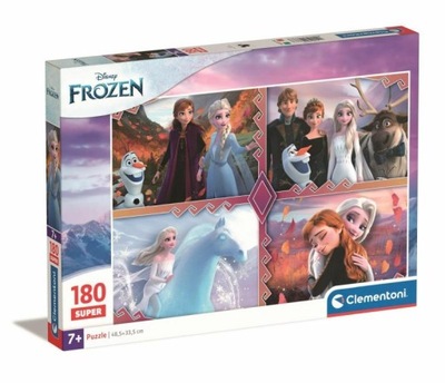 Clementoni Puzzle 180 elementów Super Frozen Kraina Lodu 29786