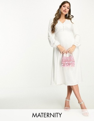 FLOUNCE LONDON MATERNITY SATYNOWA SUKIENKA XXL