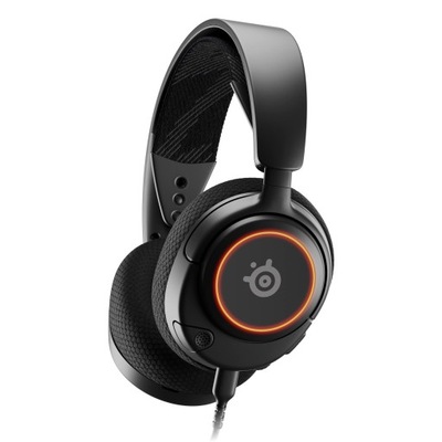 SŁUCHAWKI NAUSZNE PRZEWODOWE GAMINGOWE STEELSERIES ARCTIS NOVA 3 CZARNE