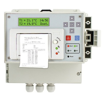 Termograf регистротор температуры dr 400 drukarka фото №1