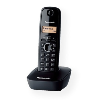 Panasonic Cordless KX-TG1611FXH Black, Caller ID, Wireless connection, Phon