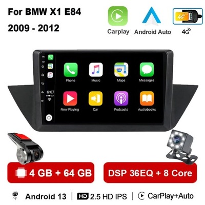 NAWIGATOR GPS ANDROID 13 RADIO DE AUTOMÓVIL PARA BMW X1 E84 2009-2012 ANDROID CARPLAY  