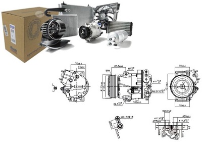 COMPRESOR DE ACONDICIONADOR CHEVROLET CRUZE ORLANDO OPEL ASTRA J ASTRA J  