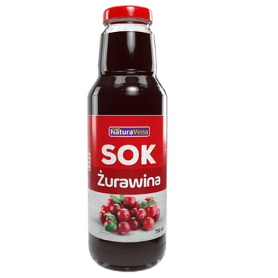 Sok z żurawiny 100% 750ml