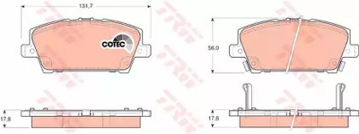 КОЛОДКИ ТОРМОЗНОЙ HONDA CIVIC VII 06-