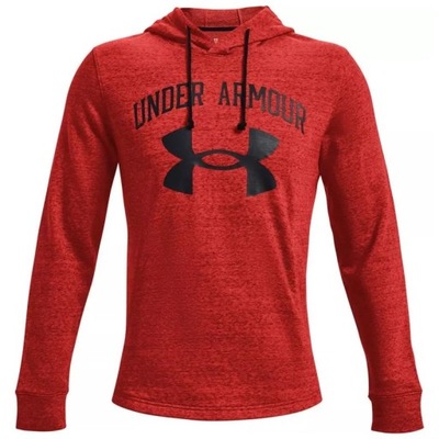 BLUZA UNDER ARMOUR RIVAL TERRY BIG LOGO HOODIE MEN RED XL
