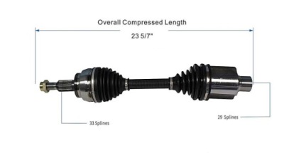 Dodge ram 1500 2002-2011 приводной вал перед фото №1