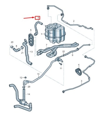 Audi a5 sportback f5 двигатель vent шланг 8w1122051 original фото №1