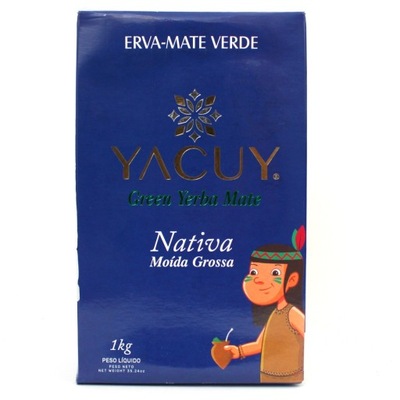 Yerba Mate Yacuy Chimarrao Nativa Moida Grossa 1kg z Brazylii