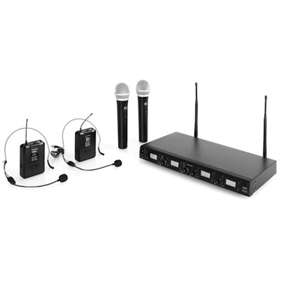 Zestaw 4 mikrofonów bezprzewodowych Malone brak jedenego mikrofonu do ręki!