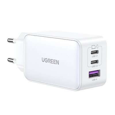 Ładowarka sieciowa UGREEN 15339 Nexode 2xUSB-C USB 3.0 PD3.0 QC4.0 GaN 65W