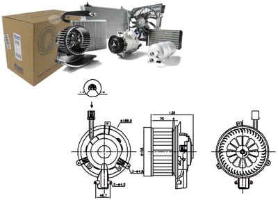 VENTILADOR SOPLADORES OPEL MOKKA MOKKA X 1.4-1.7D 06.12- NISSENS  