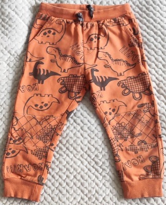 Cool Club śliczne spodnie niemowlęce w dinozaury r. 92