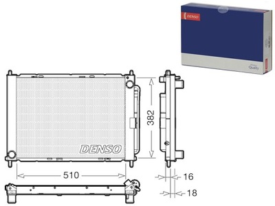 Конденсатор кондиціонера renault twingo ii wind 1.2 1.5d 1.6 03.07- фото №1