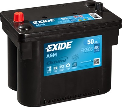 BATERÍA EXIDE AGM 12V 50AH 800A L+ EK508 MOZLIWY TRANSPORTE ADICIONAL MONTAJE  