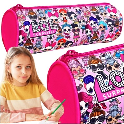 PIÓRNIK SZKOLNY DLA DZIEWCZYNKI RÓŻOWY DO SZKOŁY NA ZAMEK LOL SUPRISE