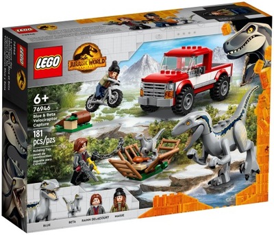 Nové LEGO 76946 Jurský svet - Zachytenie velociraptorov Blue a Bety HIT