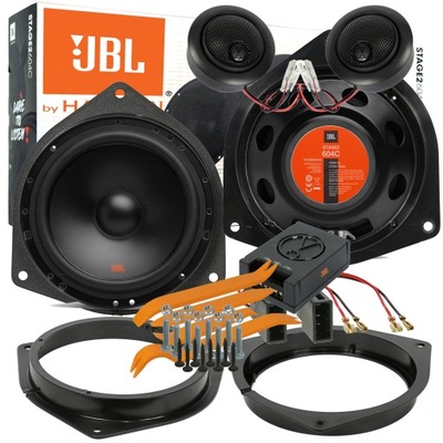 Mocne głośniki JBL STAGE2 604C TOYOTA AVENSIS T25 VERSO dedykowane dystanse