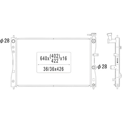Радиатор mitsubishi colt 04-08 фото №1