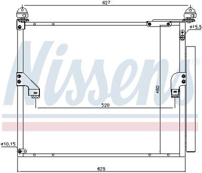 РАДИАТОР КОНДИЦИОНЕРА NISSENS NIS 940508