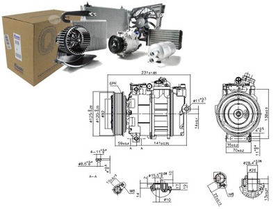 Компресор кондиціонера land rover freelander i mg mg zs mg zt mg zt- фото №1