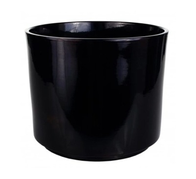 Doniczka osłonka donica ceramiczna czarna