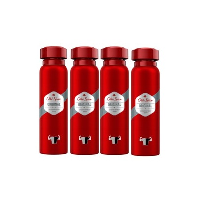 Old Spice Original męski dezodorant spray 4x150 ml