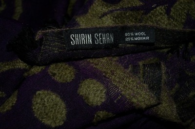 SHIRIN SEHAN 80% wełna 20% mohair szal J.NOWY