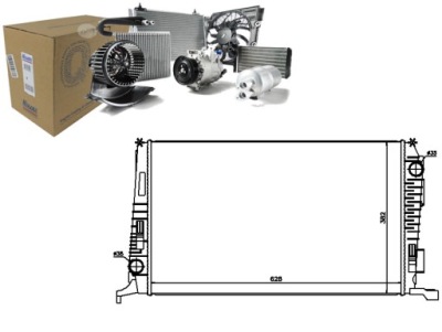 Nissens 637614 радиатор, система охлаждение двигателя фото №1
